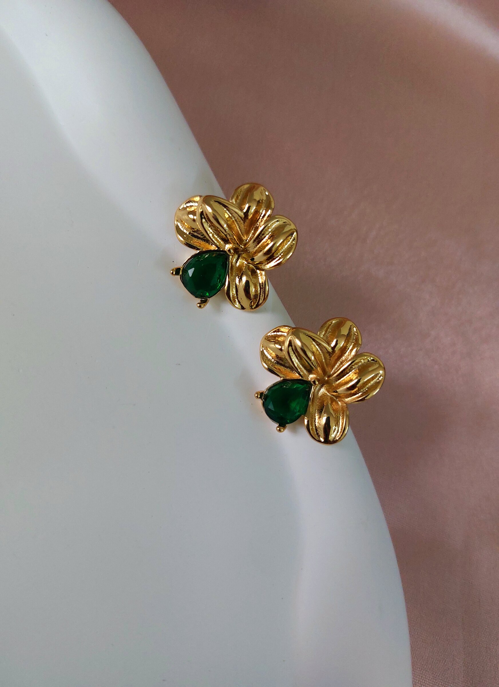 Aera Gold Plated Anti Tarnish Korean Style Western Earrings
