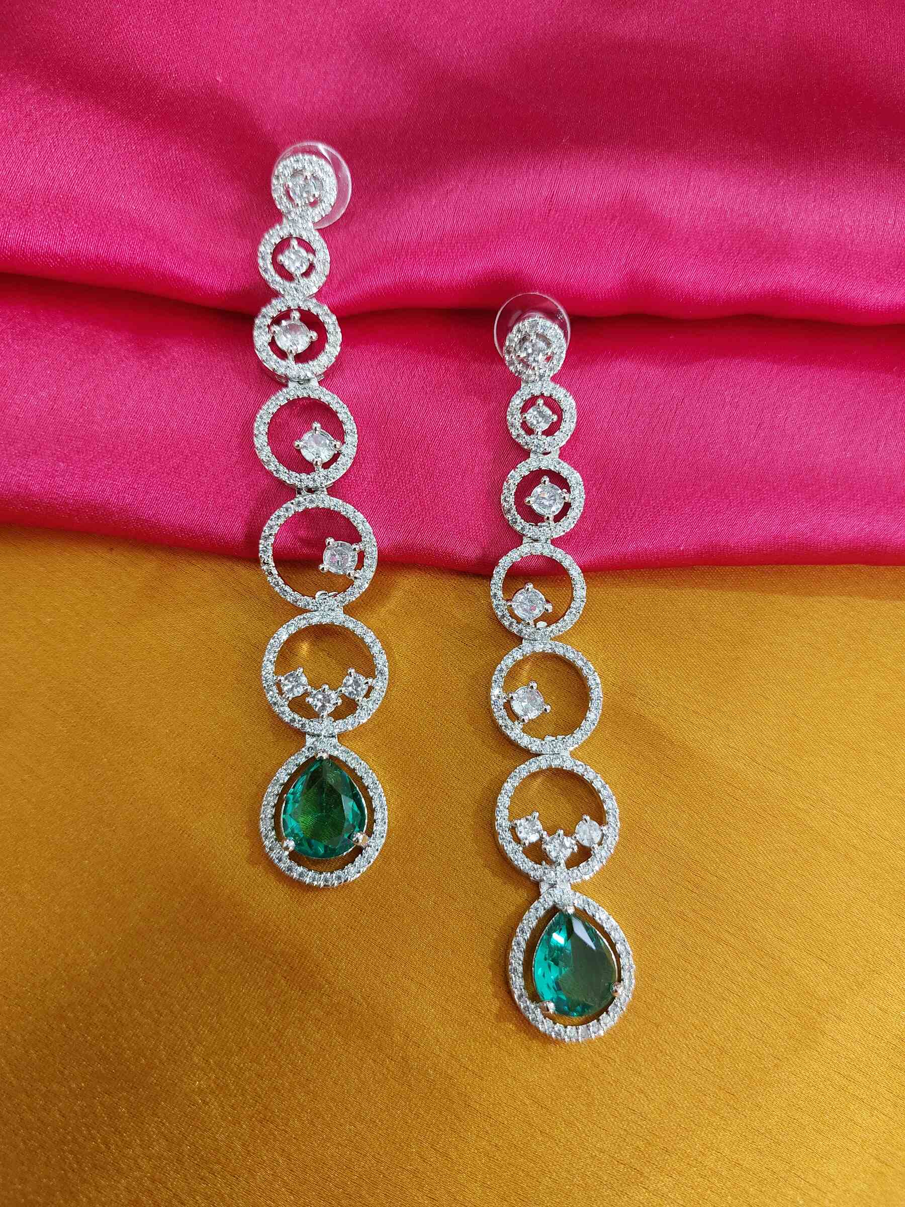Alice Firoza Long AD Partywear Earrings