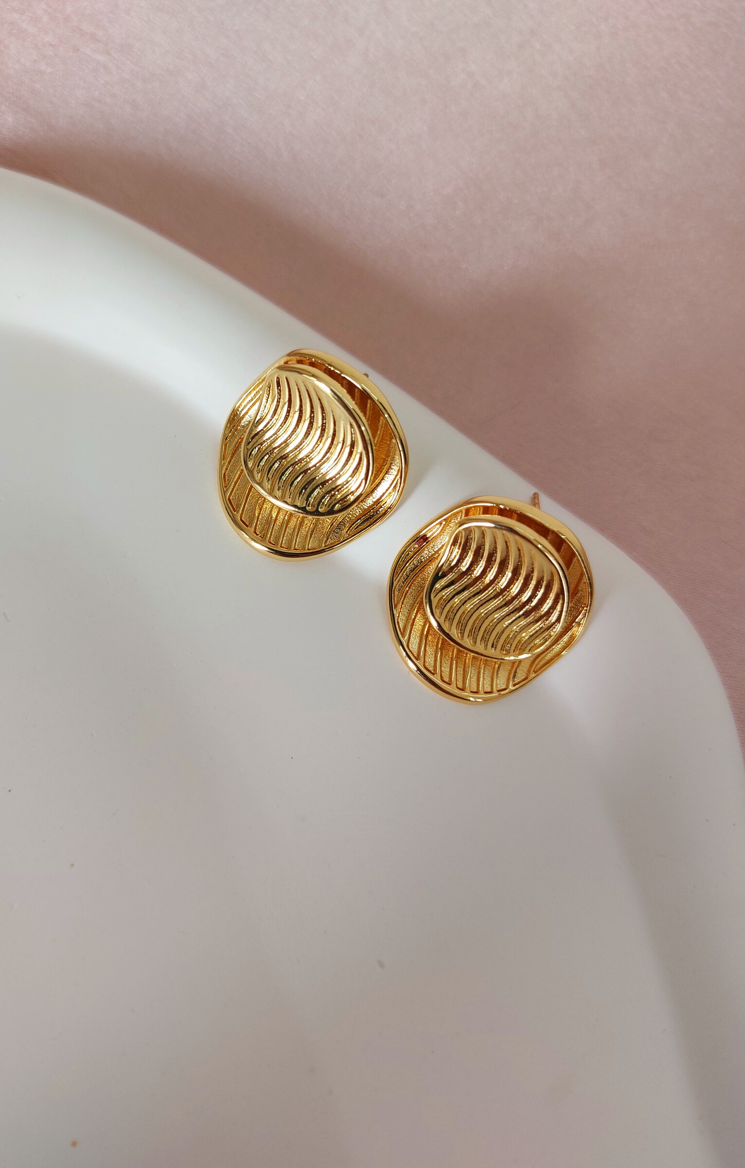 Ariya Gold Plated Anti Tarnish Korean Style Western Earrings