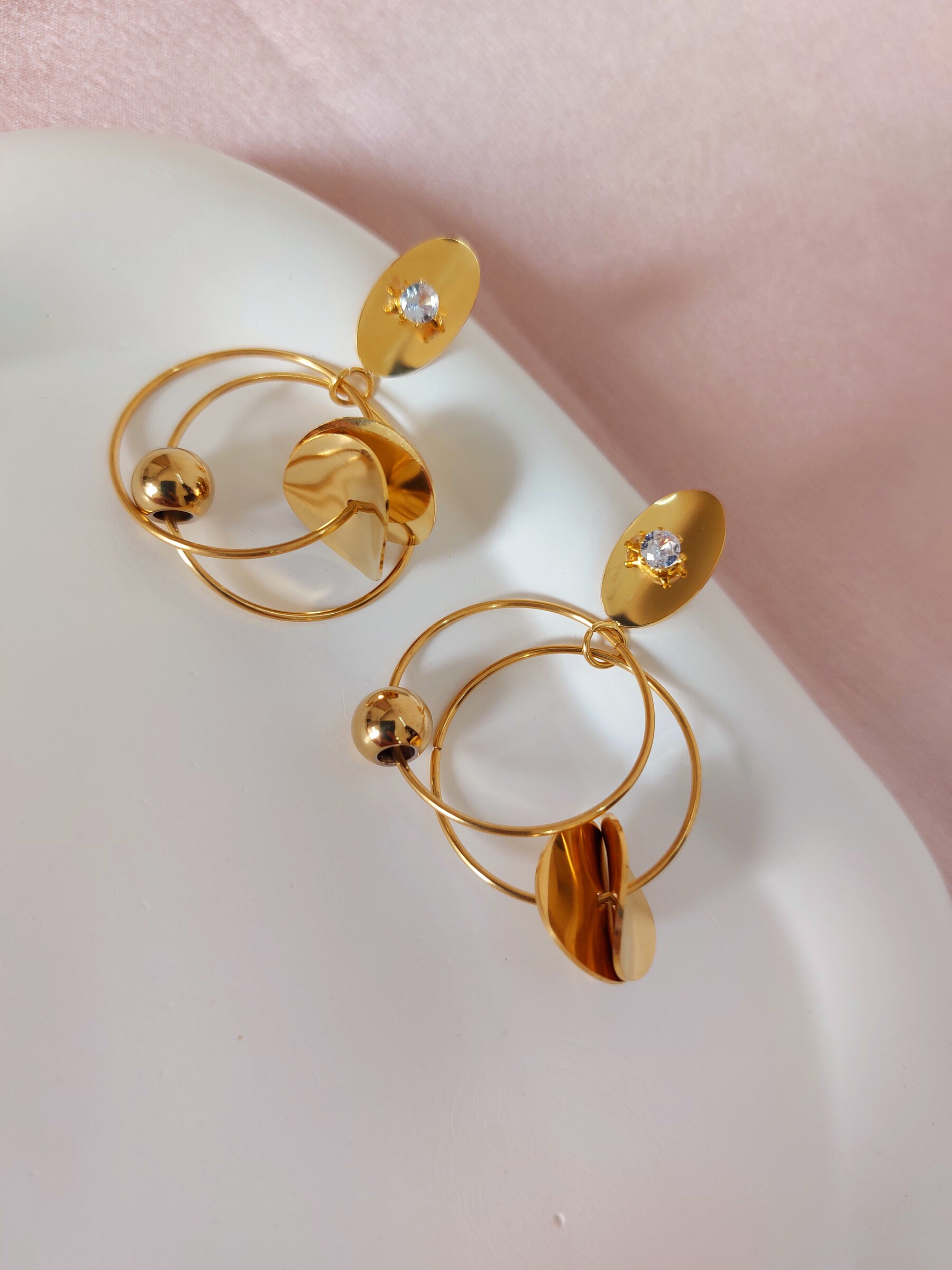 Ayla Gold Plated Anti Tarnish Korean Style Western Earrings