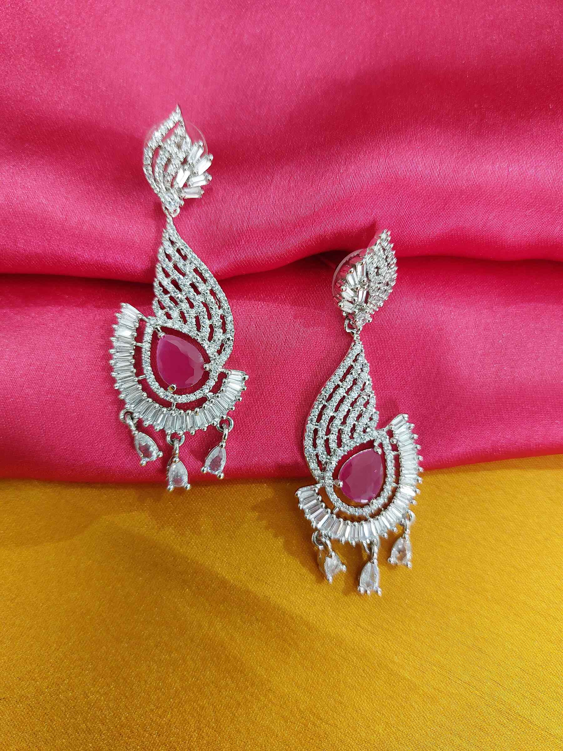 Leah Ruby AD Partywear Earrings