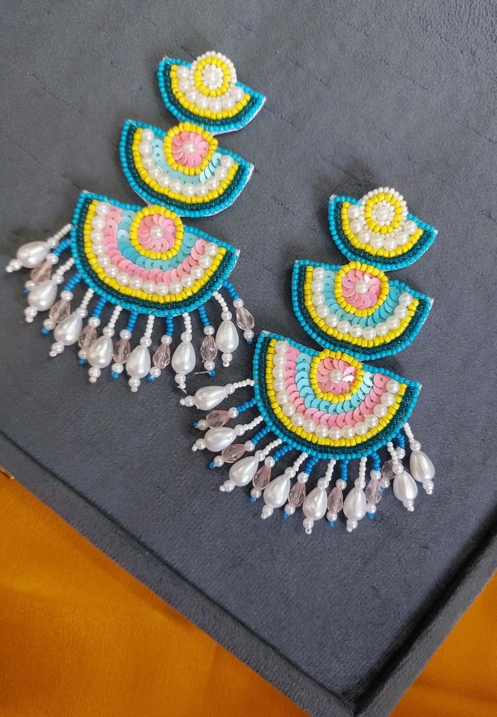 Ragini Handmade Beaded Earrings
