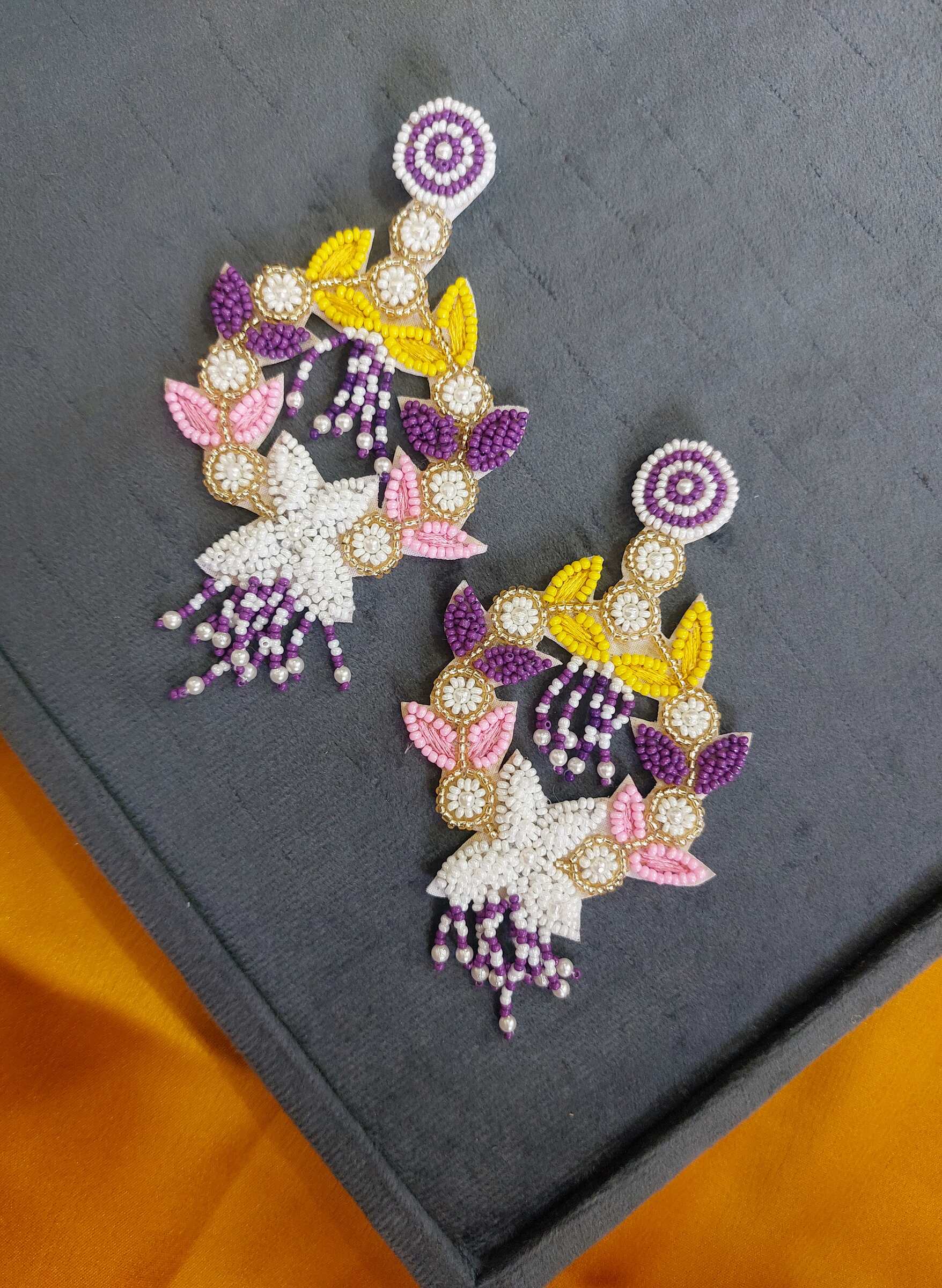 Raveena Handmade Beaded Earrings
