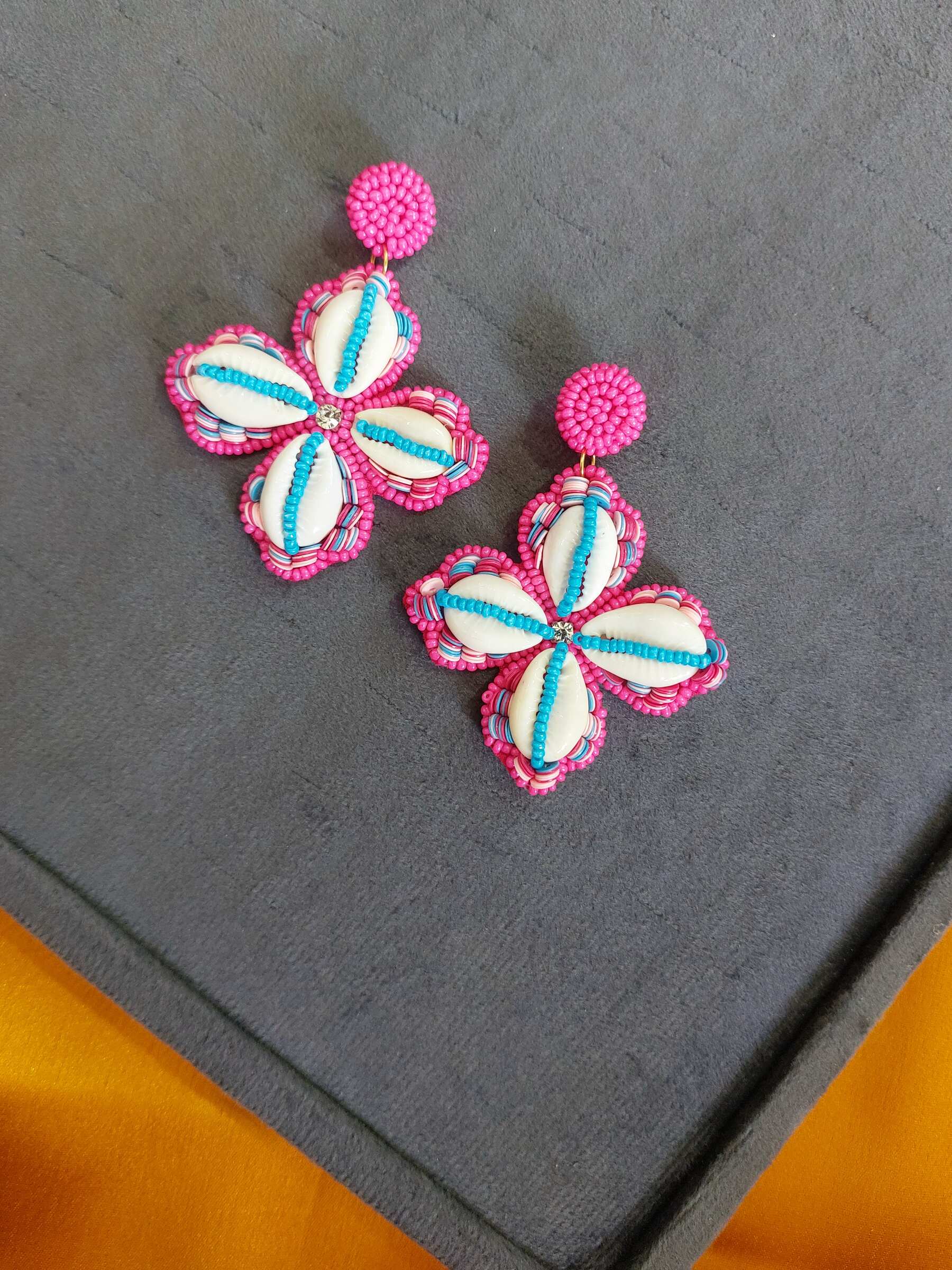 Rekha Handmade Beaded Earrings