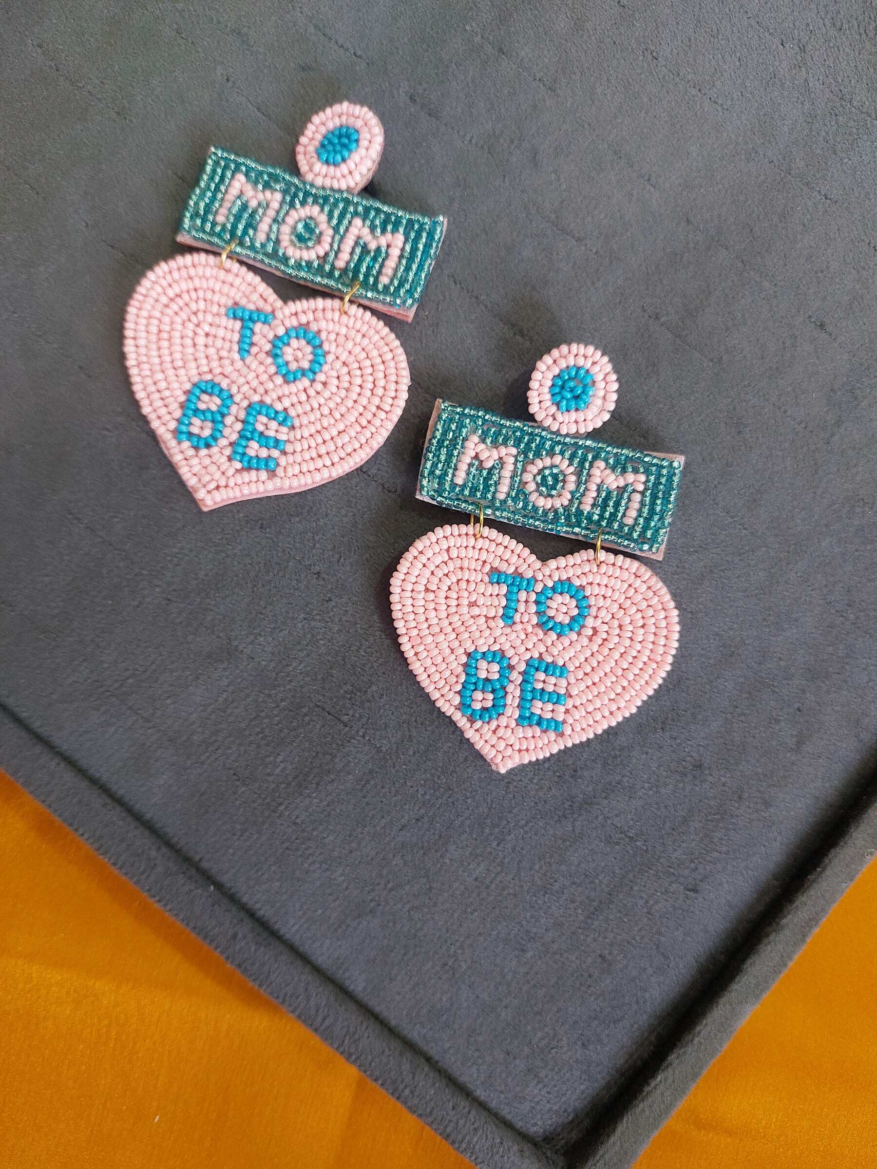 Rutuja Mom To Be Handmade Beaded Earrings