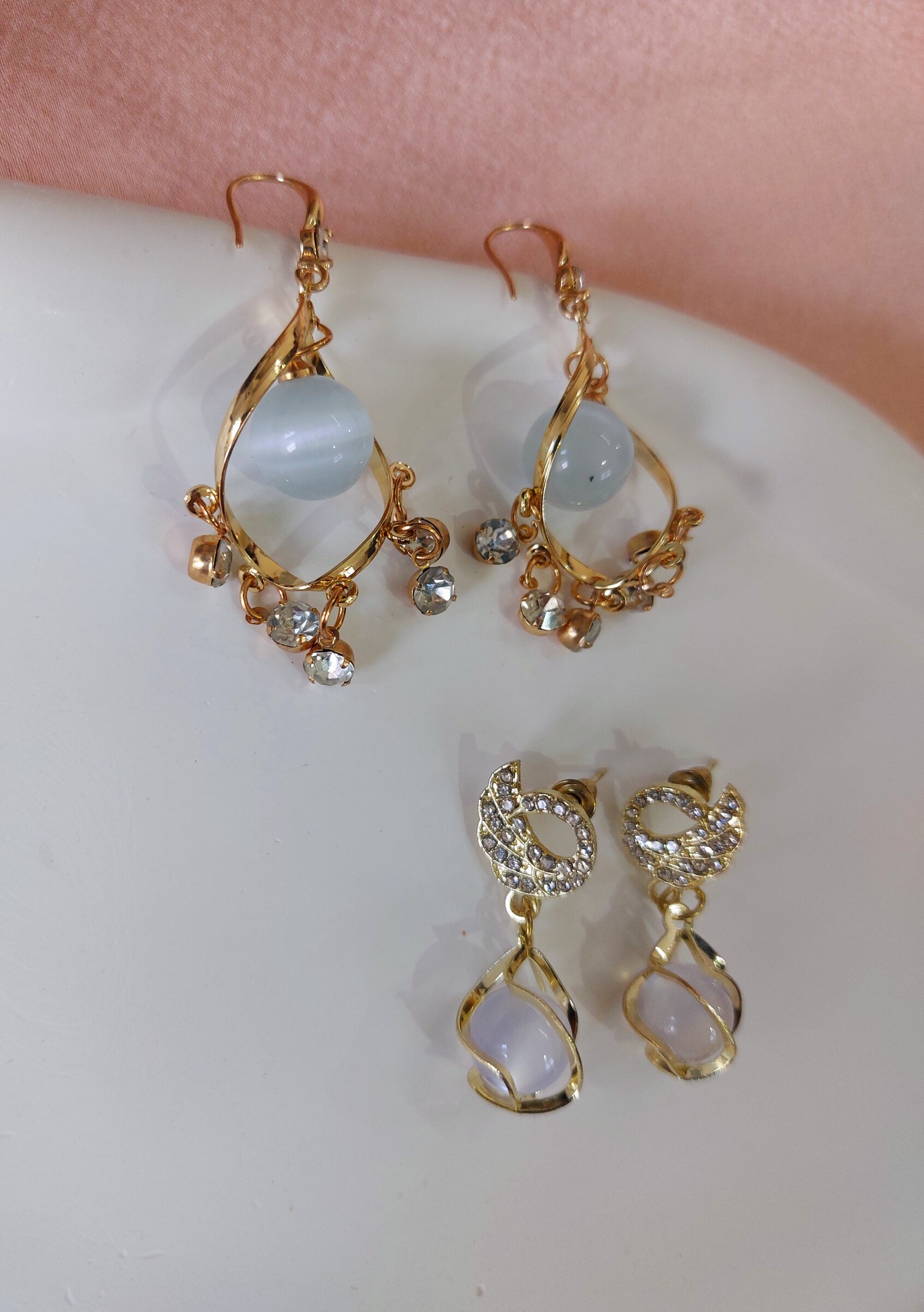 Zesty Anti Tarnish Earrings Combo Pack of 2