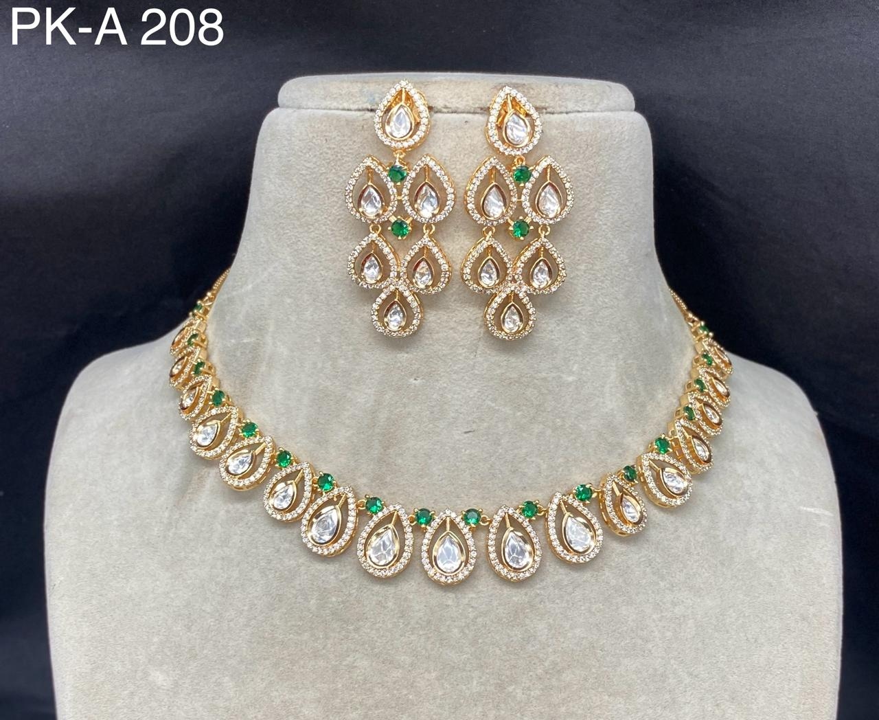 Paher Premium Real Kundan Studded Necklace Set