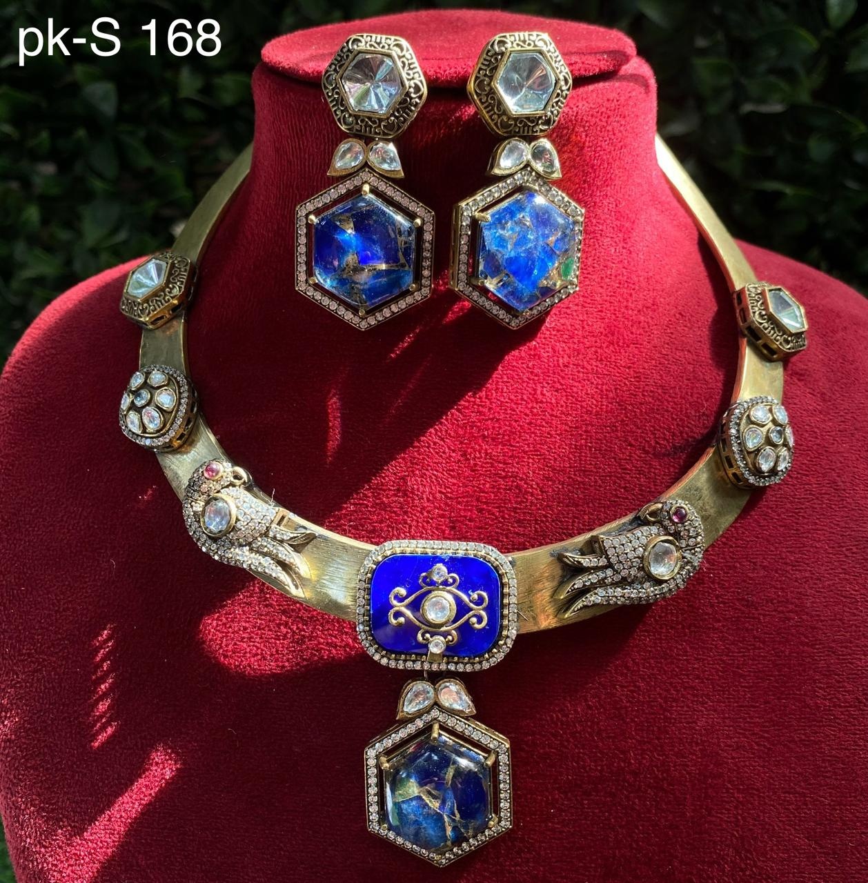 Shehnaz Premium Real Kundan Studded Necklace Set