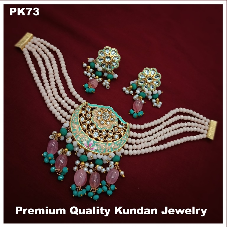 Sohini Premium Real Kundan Studded Necklace Set