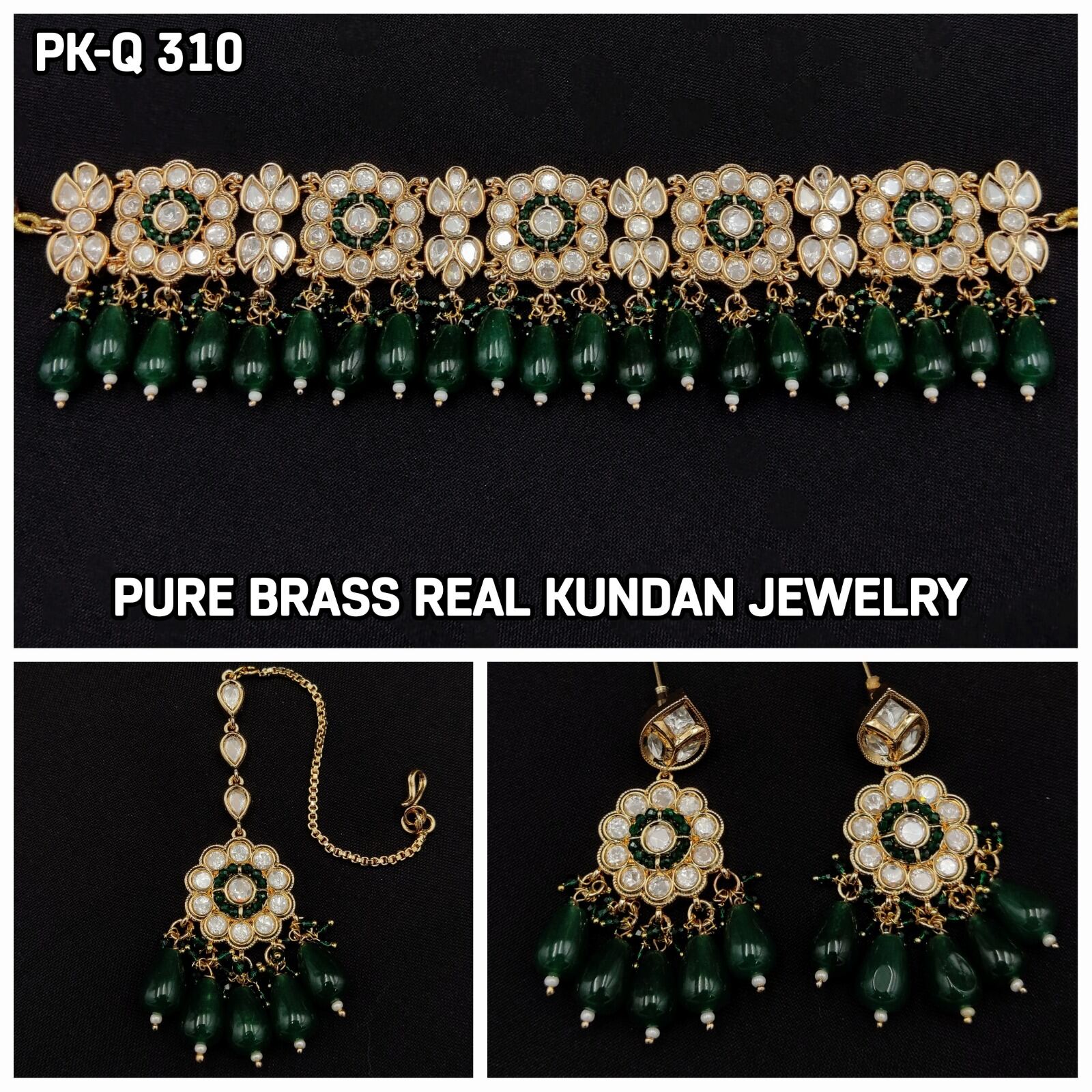 Aarti Premium Real Kundan Studded Necklace Set