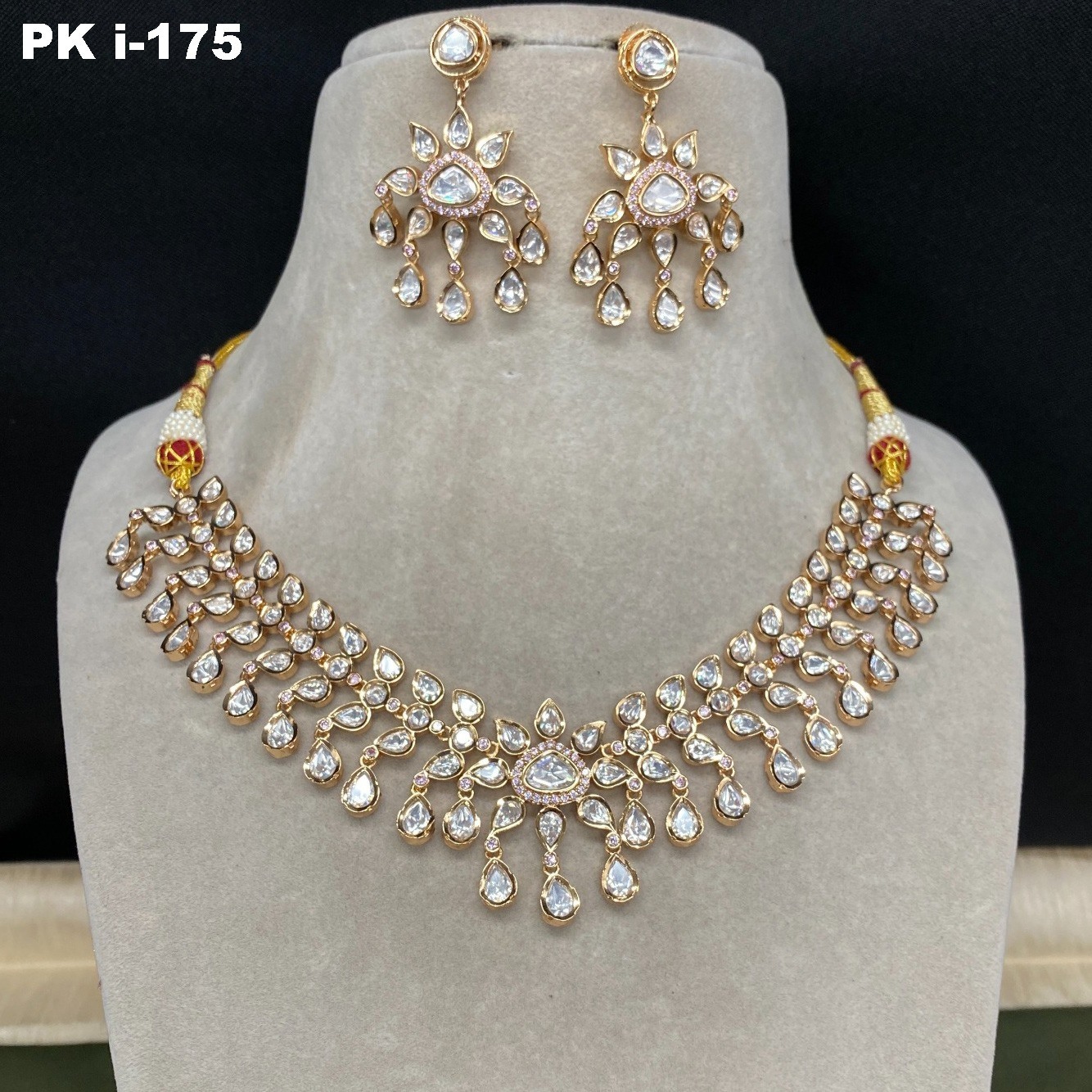 Karishma Premium Real Kundan Studded Necklace Set