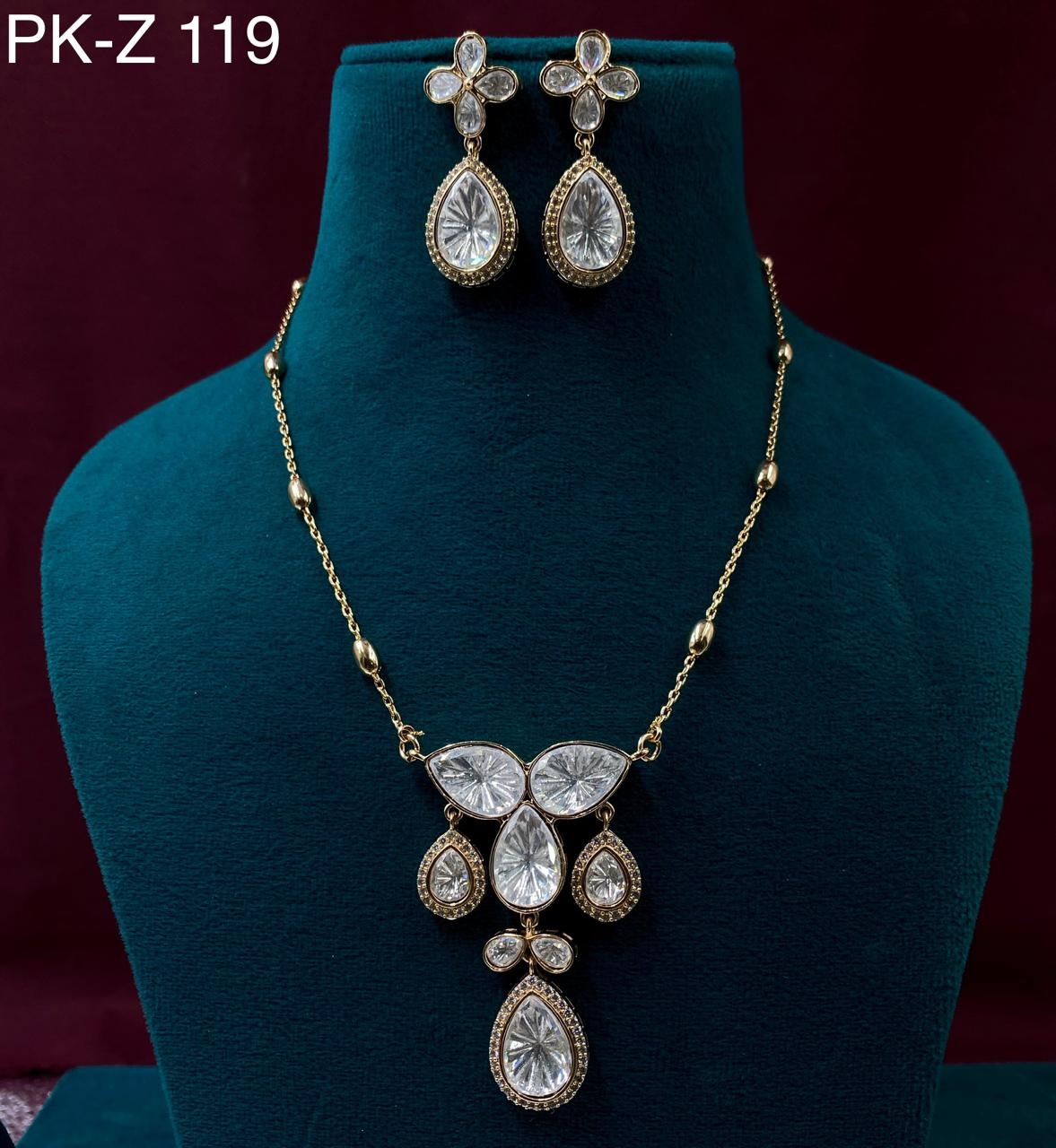 Maana Premium Real Kundan Studded Necklace Set