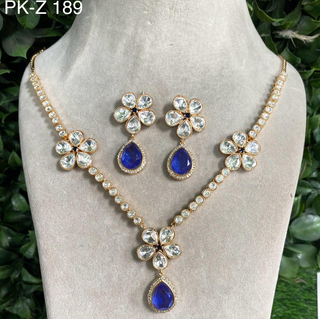 Mangla Premium Real Kundan Studded Necklace Set