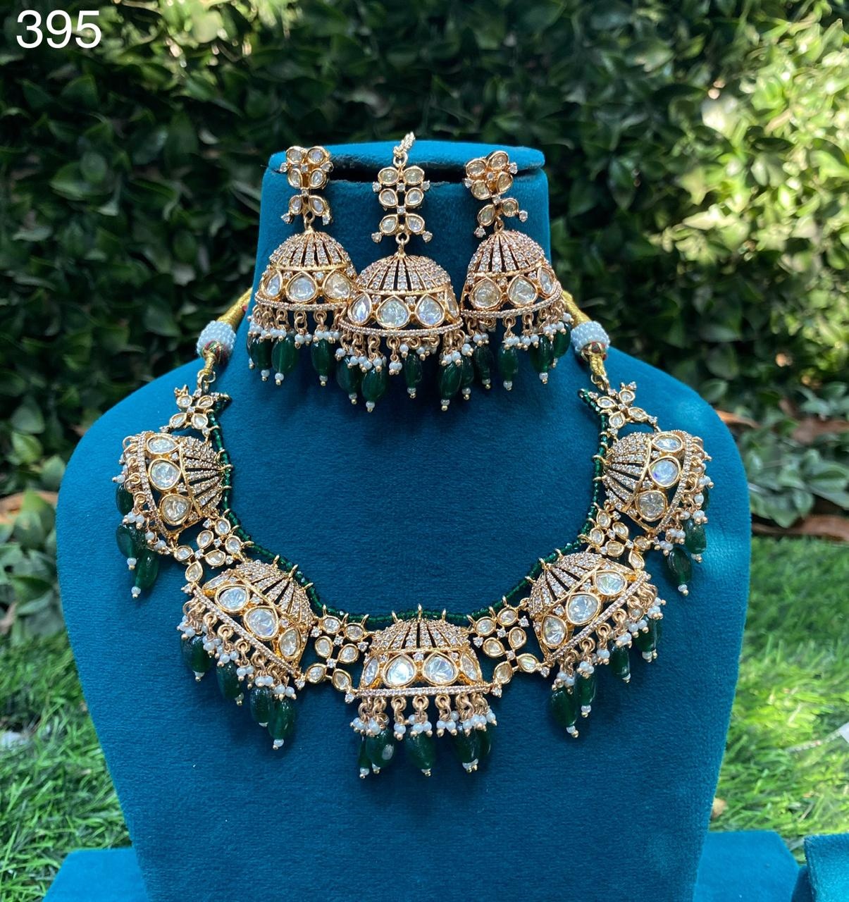 Shaziya Premium Real Kundan Studded Necklace Set