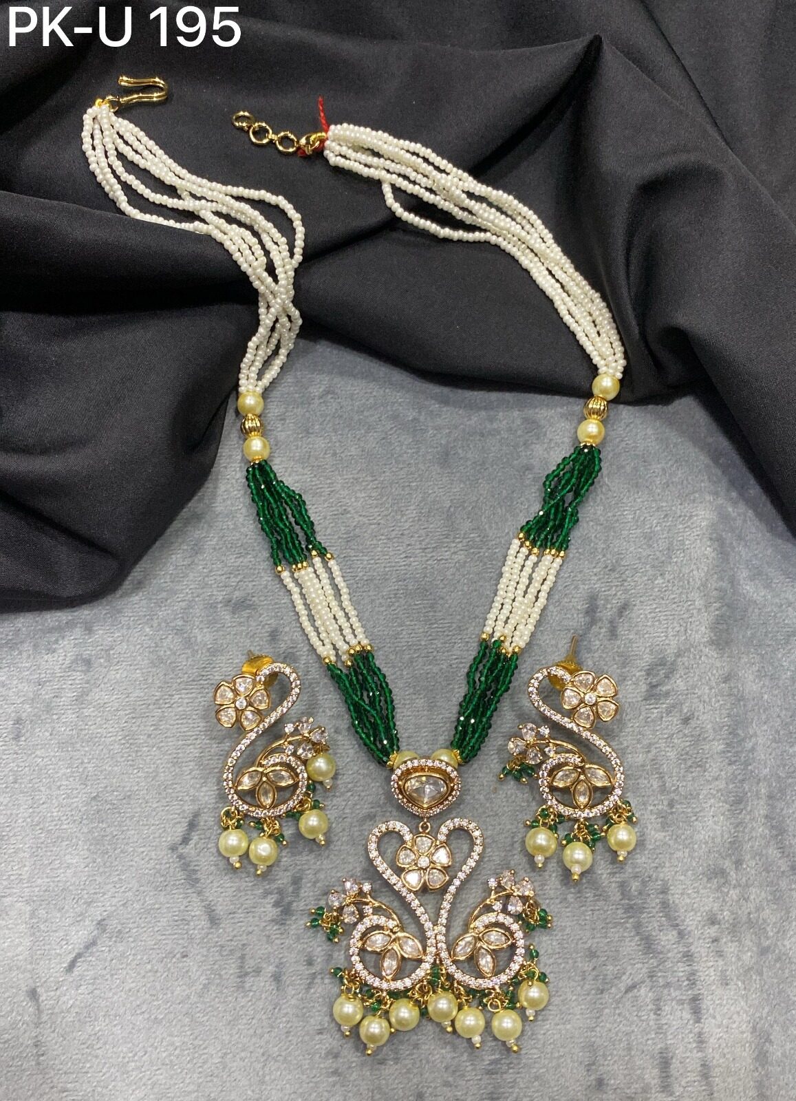 Shreya Premium Real Kundan Studded Necklace Set